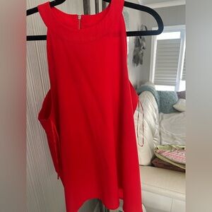 Red Sleeveless Women's Top L